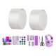 thumbnail image 2 of Soplar Burbujas Cinta De Doble Cara Para Ni?os Aula DIY Artesanía Bola Hecha A Mano 2 Uds Cubo De Almacenamiento Transparente, 2 of 5