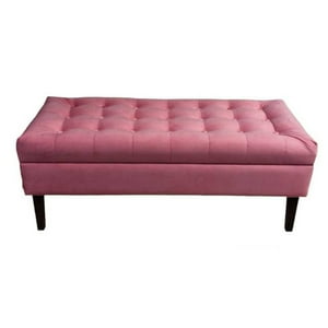 Tapiceria Moderna - Banqueta Baul Portofino Color Palo Rosa