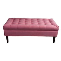 Tapiceria Moderna - Banqueta Baul Portofino Color Palo Rosa
