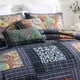 thumbnail image 2 of Juego de colcha acolchada NEWLAKE estilo paisley y cuadrícula tamaño king de 3 piezas, 2 of 7