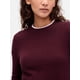 thumbnail image 3 of Jersey Sweater GAP Cashsoft con cuello redondo para mujer, color rojo toscano, 3 of 4