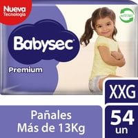 Pañales De Bebé Babysec Premium - Talla Xxg - 54Un