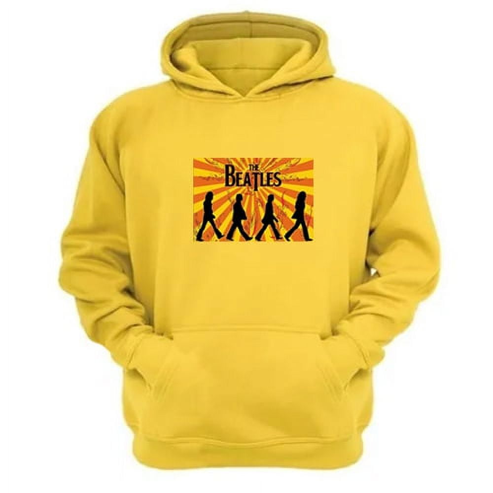 Genérico - Polerón Canguro The Beatles Amarillo Talla Xs Unisex