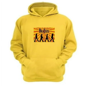 Genérico - Poleron Canguro The Beatles Amarillo Talla S Unisex