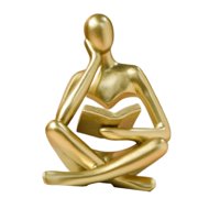 Magideal - Estatua De Pensador, Decoración, Figuras Decorativas, Adornos Artísticos, Escultura Artística Abstracta Creativa, Figura Para Estantería, Sala De Esta 85 Cm X 6 Cm X 115 Cm