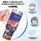 thumbnail image 5 of Los Inseparables Vaso aislado de acero inoxidable con asa, diseño temático, regalo para familia, amigos y fans; incluye pajita y encaja en el portavasos estándar, 40 oz, 5 of 6