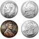 thumbnail image 2 of Peso de escritorio Vaulted Skulls & Co Set de 8 cm / 4 monedas, 2 of 7