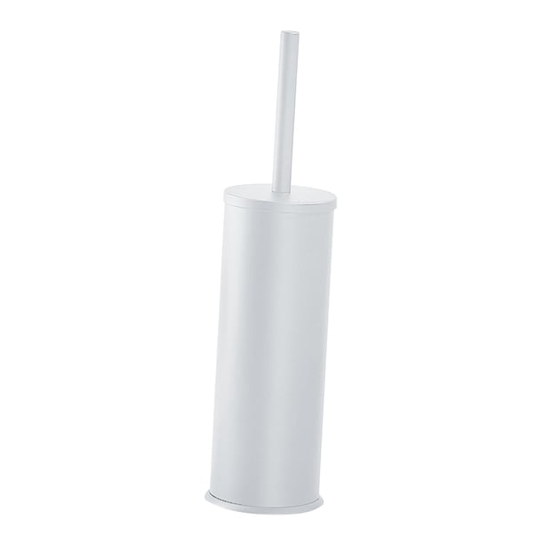 Escobillero Y Soportes Para Inodoro Que Mantienen Limpio Y Ordenado Las Cerdas Duraderas, Moderno Y Blanco
