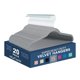 thumbnail image 1 of Juego de perchas Lifemaster de terciopelo antideslizante, 20 piezas, color gris, 1 of 4