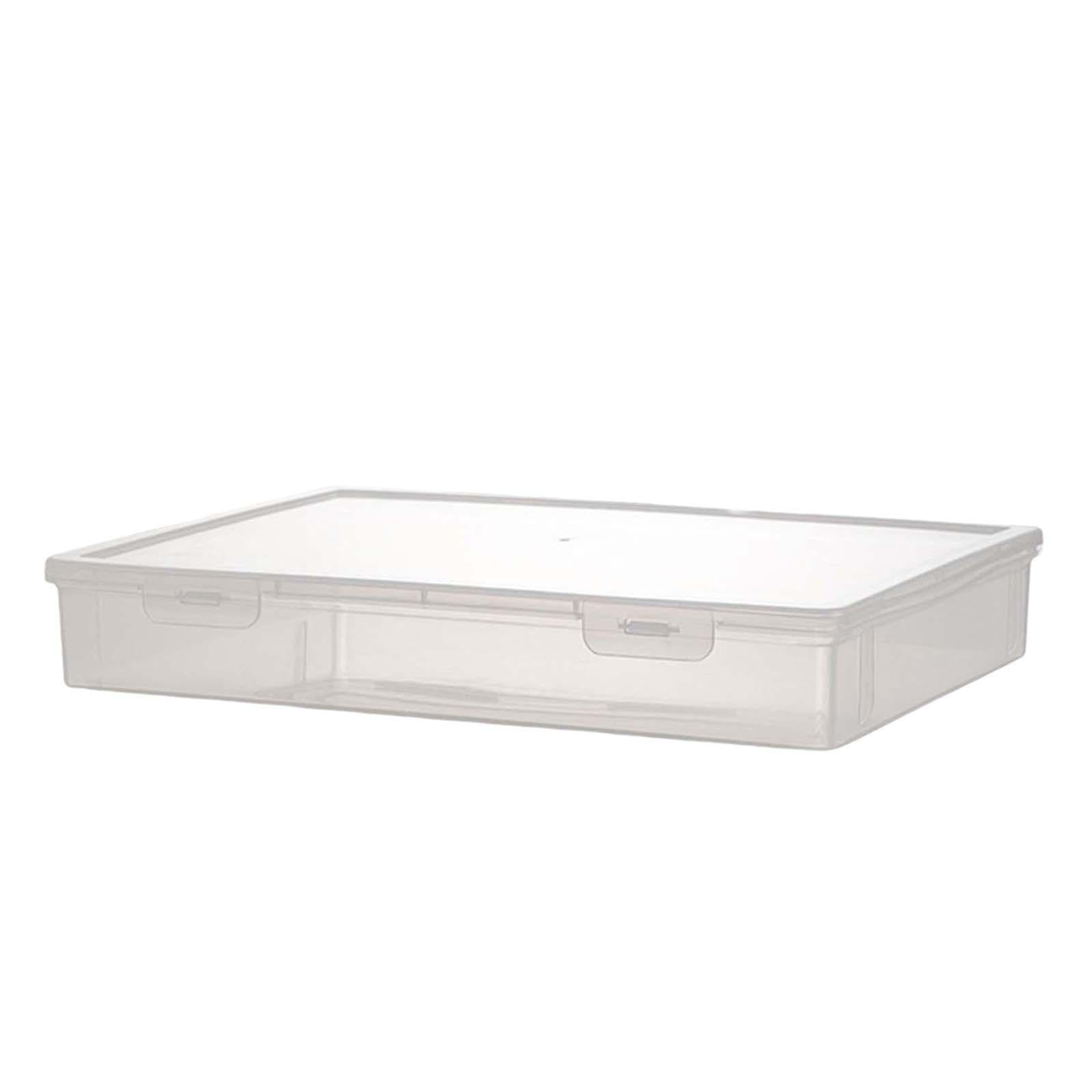 Magideal - Caja Contenedora De Archivos Portátil Con Cubierta De Almacenamiento, Suministros Organizadores Transparentes Duraderos Para Estuche De Proyectos, Doc L