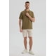 thumbnail image 4 of Polera Hombre Slim Cuello Camisero Verde Militar, 4 of 4