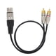 thumbnail image 1 of Cable divisor de audio de 1 conector XLR hembra a 2 conectores RCA macho para cine en casa y equipos de audio profesionales., 1 of 8