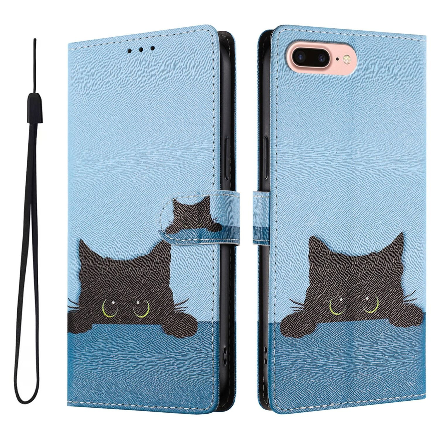 Foxdock Funda Tipo Cartera Para Iphone 7 Plus/8 Plus Con Soporte Y Correa – Diseño De Patrones Lindos