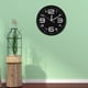 thumbnail image 5 of Reloj de pared grande de cuarzo simple para colgar en la casa, oficina, dormitorio, decoración (negro), 5 of 8