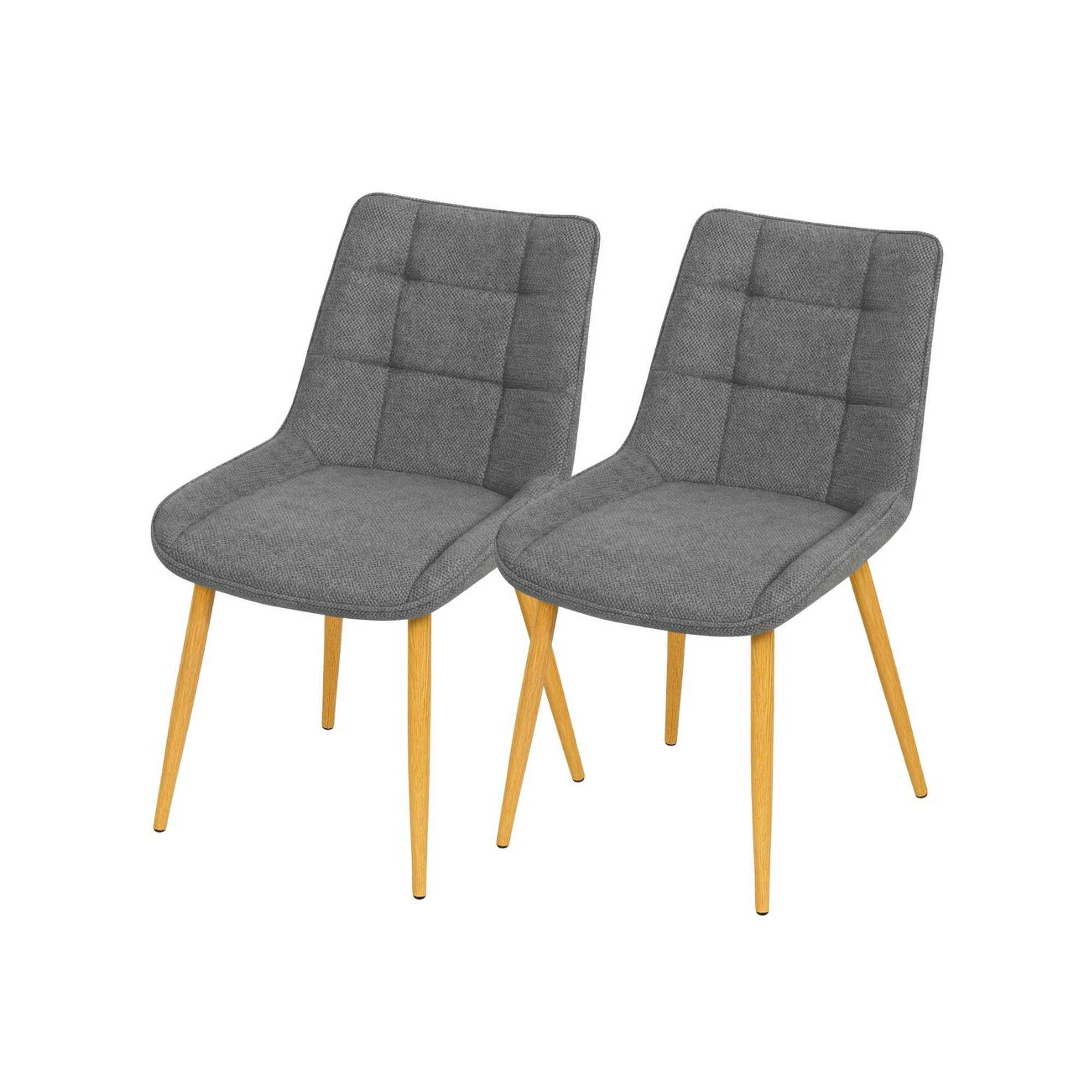 Habita2 Chile - Pack 2 Sillas Merichair Simil Madera Grafito