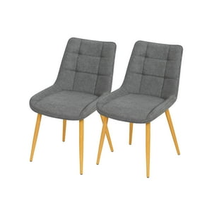 Habita2 Chile - Pack 2 Sillas Merichair Simil Madera Grafito