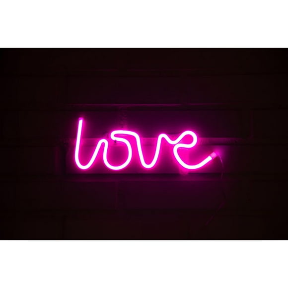 Letrero Neon Love Rosado