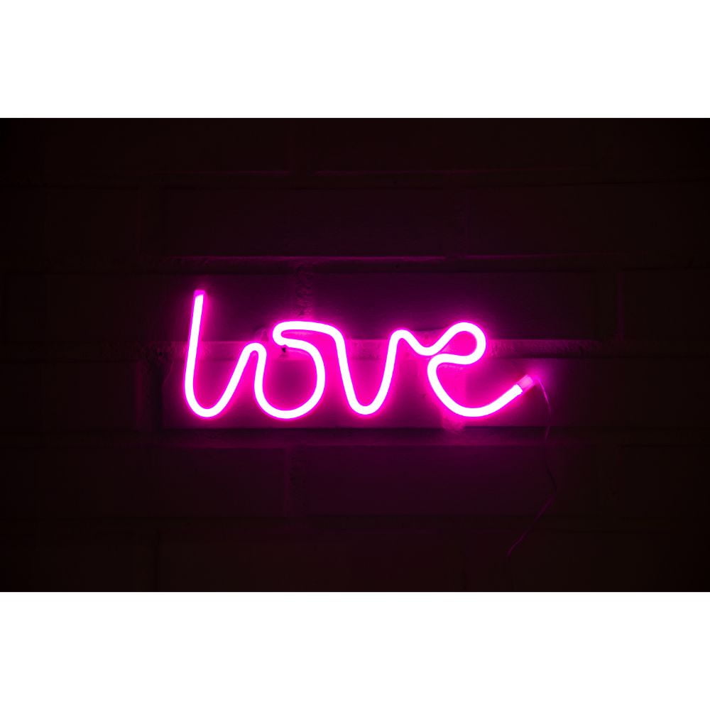 Gen - Letrero Neon Love Rosado