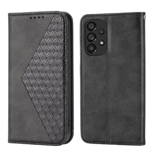 Funda Flip FOXDOCK para Xiaomi 11T/11T Pro , Estilo Billetera con Diseño Rombo, Correa de Mano y Soporte, Uso Diario