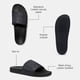 thumbnail image 2 of Sandalia Pool Slide Coach para hombre, lona revestida, color carbón 11, 2 of 6