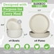 thumbnail image 3 of Juego de vajilla Grow Forward Bamboo Kids de 8 piezas Arctic, 3 of 9
