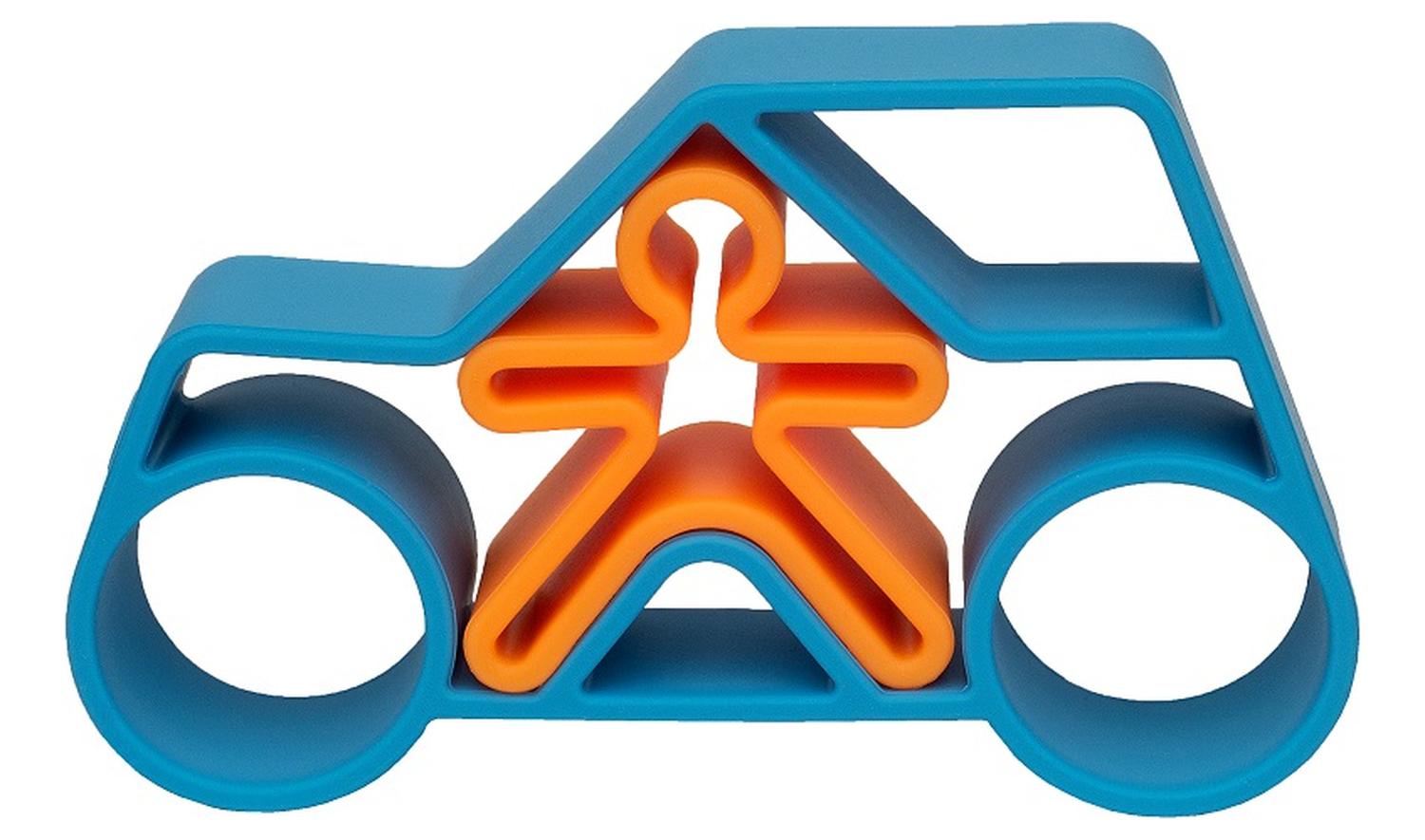 Set De Auto Y Persona Color Azul Dëna