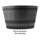 thumbnail image 4 of Macetero De Plastico Canasto Dorado Maceta Balde Grande Negro, 4 of 4