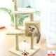 thumbnail image 2 of Rascador Para Gatos Caseros Arbol Torre Con Yute 116cm Beige, 2 of 7