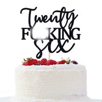 Fiesta De Cumpleaños Número 26 De Cake Topper Unoggsor Twenty Six