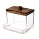 thumbnail image 4 of Dispensador Qtip, contenedor para almohadillas de algodón, organizador de cosméticos, hisopo de algodón portátil para maquillaje, soporte para bolas, 9 cm x 7 cm x 75 cm, 4 of 5