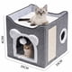 thumbnail image 2 of Cama Escondite Para Gatos Casa De Interior Suave, 2 of 4
