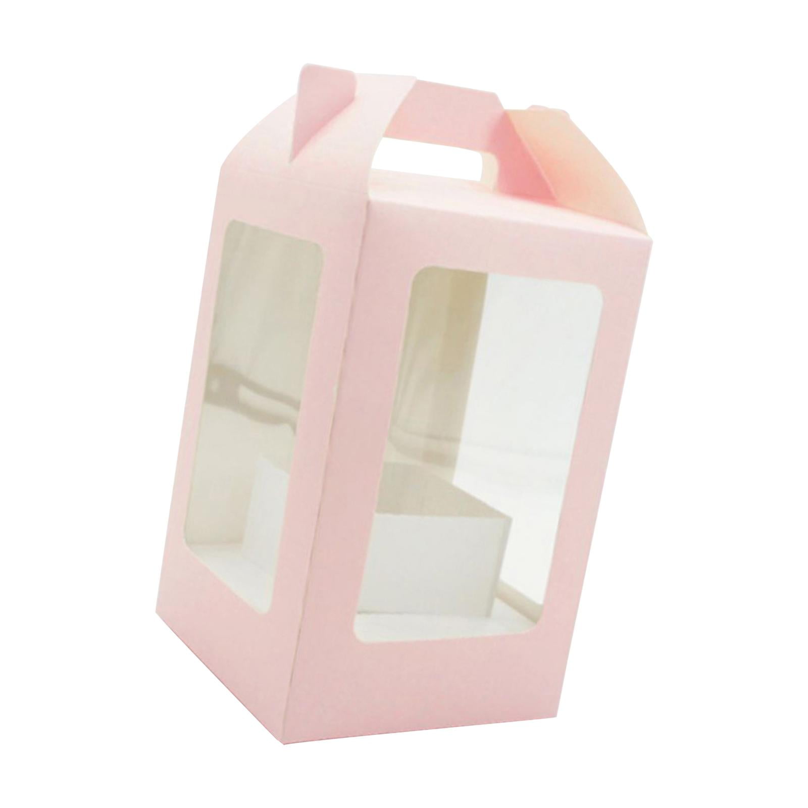 Bothyi - Rosa Portátil De La Caja De La Flor Del Aniversario De La Graduación De Las Cajas De Empaquetado Del Papel Del Regalo De La Flor