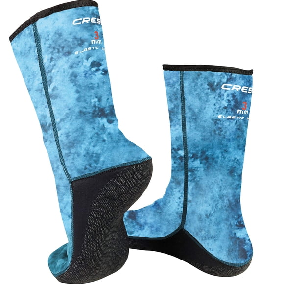 Calcetines de neopreno Cressi Hunter, 3 mm, azul camuflaje, talla L