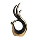 thumbnail image 1 of Estatua De Cerámica De Arte Abstracto Moderno, Novedad Para Centro De Mesa De Fiesta, Sala De Estar, Oro Negro, 1 of 5