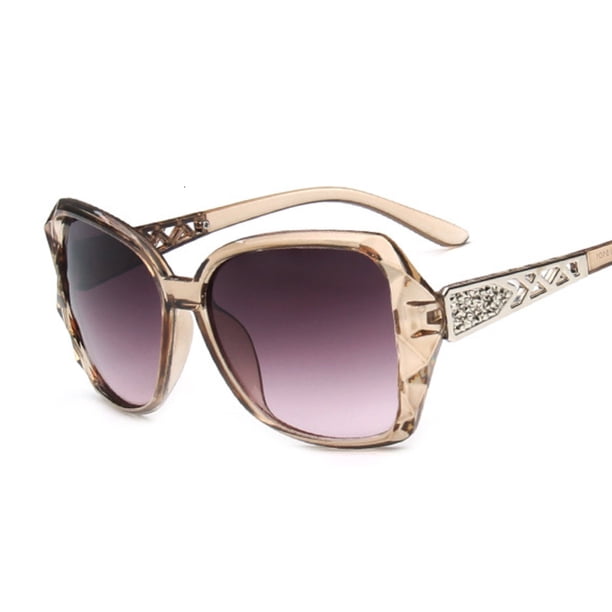 UV Protection Oversized Tinted Lens Sunglasses for Outdoor Driving and Sunshade Decoration