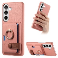 Funda Foxdock Para Samsung Galaxy S26 Pro Protección Antigolpes, Función De Soporte, Con Anillo Y Cartera Magnética-Rosa
