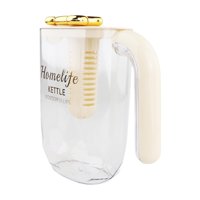 Bothyi - Jarra De Agua Y Té Helado Con Tapa Y Asa Para Pesca De Verano En El Frigorífico, Color Beige