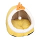 thumbnail image 1 of Cama Para Gatos, Nido Cálido, Caba?a Para Perros, Perrera, Almohadilla De Dormir De Felpa Suave, Amarillo S, 1 of 5