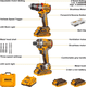 thumbnail image 4 of Set Taladro Percutor + Atornillador Imp Ingco +acc Ckli20277, 4 of 9