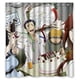 thumbnail image 1 of Cortina de ducha familiar cálida de dibujos animados, juego de cortina de baño con ganchos, tamaño 66 x 72 pulgadas, 1 of 3