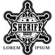 thumbnail image 1 of Decomural Sheriff Badge Cowboy Western WS-46293, 1 of 2