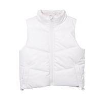 Pillin - Parka Niña Sin Mangas Eco Cuero Crudo