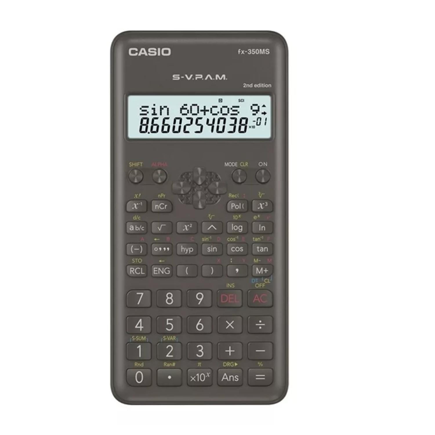 Casio - Calculadora Cientifica 240 Funciones Negro Fx-350ms