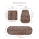 thumbnail image 5 of Fundas de asiento seemehappy Leopardo - Juego completo Beige, 5 of 7