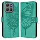 thumbnail image 2 of Funda cartera mariposa para Motorola Moto G17 con soporte y ranuras para tarjetas Verde, 2 of 6