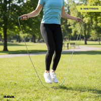 Cuerda De Saltar 3 Metros Cardio Ejercicio Fitness Rava