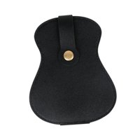 Magideal - Soporte Para Púas, Bolsa De Almacenamiento Para Púas De Guitarra, Organizador, Bolsa Para Púas De Guitarra Portátil De Pu Para Guitarra Acústica Y Elé Negro