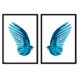 thumbnail image 1 of Set de Cuadros Blue Wings con Marco Negro 50x40 CM, 1 of 1