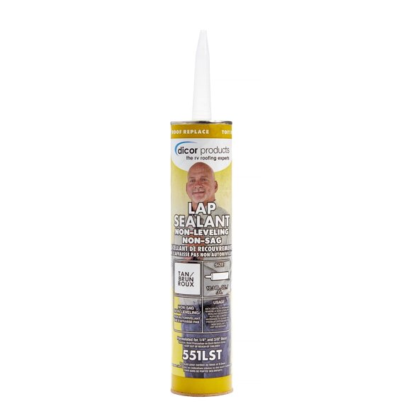 Sellador Dicor 551LST-1 sin HAPS, no nivelador, 300 ml, para vehículos recreativos