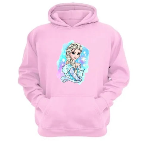 Genérico - Polerón Canguro Elsa Rosa Talla Xs Unisex